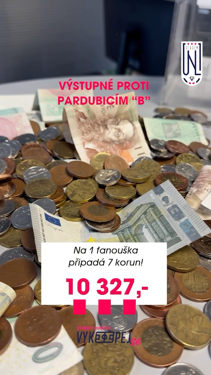 📢 výstupné: Spočítali jsme výstupné při utkání proti Pardubicím "B" – a i přes velkolep…