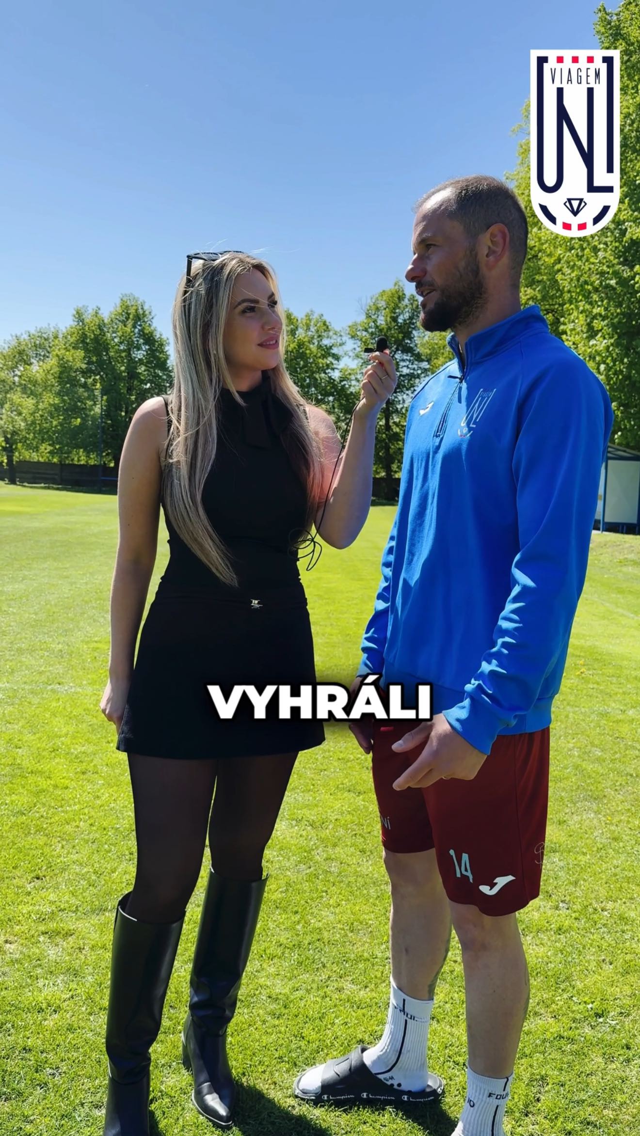 🎙️ Moderátorka Viki vyzpovídala po vítězném utkání Pavla Moulise