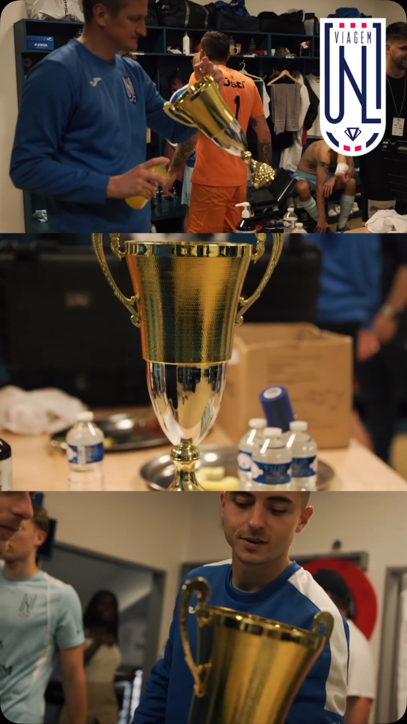 🏆 Nahlédněte do kabiny vítězů! Emoce, radost a pohár pro šampiony 3. ligy – skupiny B j…