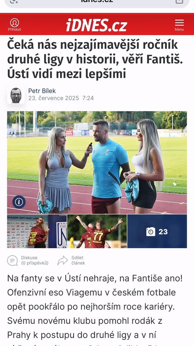 Portál iDNES napsal: ➡️ Čeká nás nejzajímavější ročník druhé ligy v historii, věří Fant…