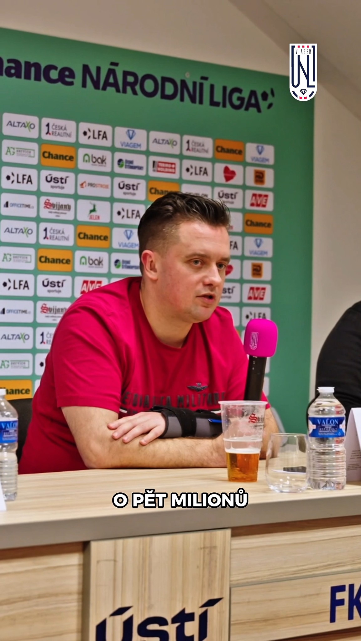 Tisková debata s fanoušky, která se konala 27. 2. před domácím zápasem.